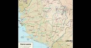 map of Sierra Leone Africa