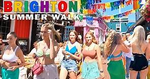 🇬🇧 Brighton Summer Walk Tour, Bustling Brighton Town Centre 4K