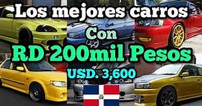 Los Mejores Vehículos Que puedes comprar con💰 200mil Pesos 200,000 en República Dominicana, usados #