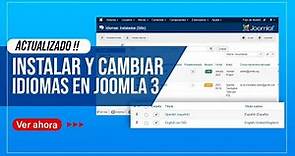 Instalar y cambiar idioma a español en sitio Joomla 2022