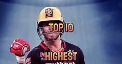 Top 10 Highest Individual Scores in ipl History #ipl #ipl2023 #ipl2024