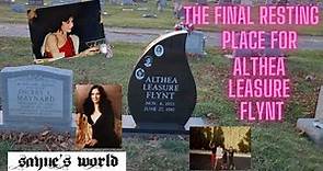 Pt. 2 of The REAL Althea Leasure Flynt l Her Final Resting Place and new headstone Larry Flynt wife
