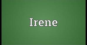 Irene Meaning