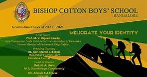 Bishop Cotton Boys School | Graduating Class of 2023-2024 | Live stream
