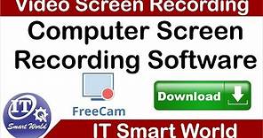 How to download and install video screen recording software free cam 8