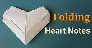 Folding Valentine Heart Notes | By Craft Happy Summer