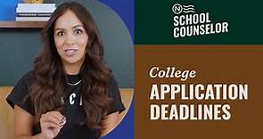 College Application Deadlines Explained