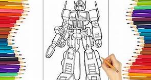 How To Coloring Transformers Optimus Prime || Transformers || Optimus Prime