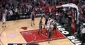 Derrick Favors 11pts/10reb/6blk at Bulls - 3/8/2013 (Highlights)