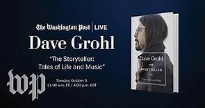 Dave Grohl shares stories from his new book 'The Storyteller: Tales of Life and Music'