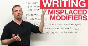Writing - Misplaced Modifiers