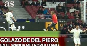 Golazo de Del Piero en el campo del Atlético de Madrid | Diario AS