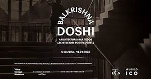 Balkrishna Doshi. Arquitectura para todos.