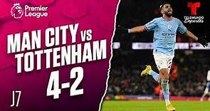 Highlights & Goals: Manchester City vs. Tottenham 4-2 | Premier League | Telemundo Deportes