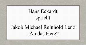 Jakob Michael Reinhold Lenz „An das Herz“