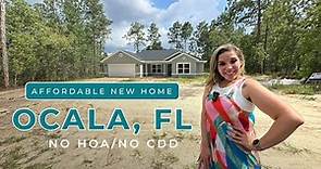 Luxury AND Affordable New Home in Ocala, FL! NO HOA | Quarter Acre Lot | No Carpets | Home Tour