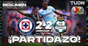 Resumen y goles | Cruz Azul 2-2 Santos | AP2023-J4 | Liga Mx | TUDN