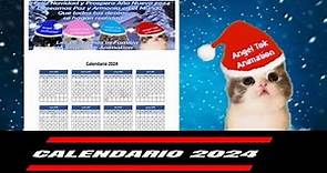 Calendario 2024 ( Descarga Gratis para imprimir )