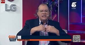 Renato Álvarez destaca portada de El Heraldo en transmisión de TV