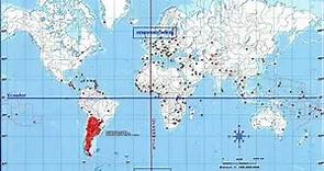 Ubicación geográficas y límites de Argentina