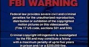 Anchor Bay Entertainment FBI Warning Screen (1995-2007)