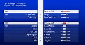 Champions League, il calendario e gli orari delle partite di oggi