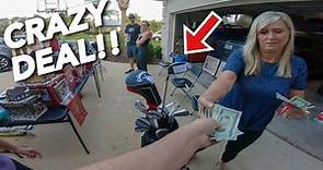THE MOST EXPENSIVE GOLF CLUBS WE’VE EVER BOUGHT AT GARAGE SALES
