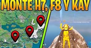 Baila en lo alto del Monte H7, Monte F8 y Monte Kay (Baila en la cima) | Fortnite