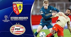 Lens vs. PSV: Extended Highlights | UCL Group Stage MD 3 | CBS Sports Golazo