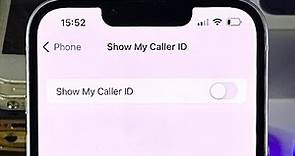 ANY iPhone How To Activate No Caller ID!
