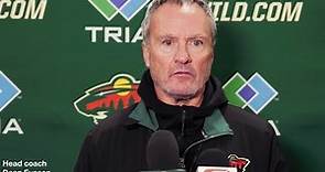 Wild bench boss Dean Evason on start of 2023-24 NHL season