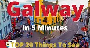 Galway Ireland - See Galway City in 5 Minutes - Top Things to See - Ireland - Aerial 4K Drone Vlog