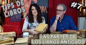 Las partes de los libros antiguos