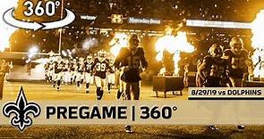 Saints 360° | Run Out the Tunnel, Jump in the Pregame Huddle, Feel the Chant | New Orleans Saints