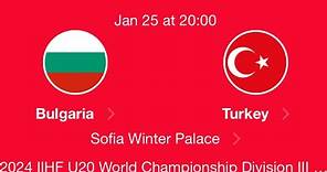 BULGARIA vs TURKEY | 2024 IIHF Men’s U20 World Championship Bulgaria Division IIIA | Highlights