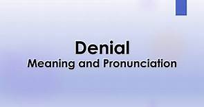 Denial Meaning and Example Sentences