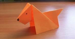 DIY How to Make An Easy Paper DOG. Origami Tutorial for Kids and Beginners