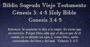 Biblia Sagrada Viejo Testamento Génesis 3,4,5 { Devocional ) Genesis 3,4 5