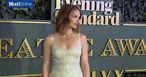 Ruth Wilson sparkles in sequinned gown at theatre awards