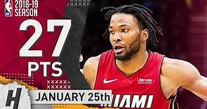 Justise Winslow Full Highlights Heat vs Cavaliers 2019.01.25 - 27 Pts, 2 Ast, 7 Rebounds!