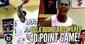 UCLA Bound Kris Wilkes Drops 40 Points In Style! Full Highlights!