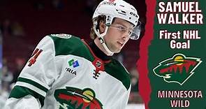 Samuel Walker #74 (Minnesota Wild) first NHL goal Dec 27, 2022