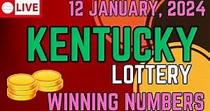 Kentucky Midday Lottery Results For - 12 January, 2024 - Pick 3 - Pick 4 - Powerball - Mega Millions