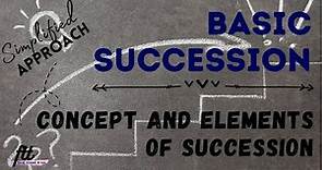 [TOPIC 3] BASIC SUCCESSION | Concept and Elements of Succession