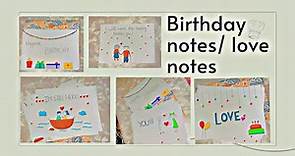 Birthday notes / love notes❤️💌 | love cards | perfect gift to express your love to your loved one💌