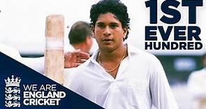 Sachin Tendulkar's First EVER hundred At 17 Years Old | England v India 1990 - Highlights