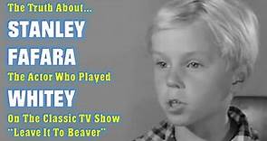 The Truth About Stanley Fafara - Whitey from TV's Leave It To Beaver