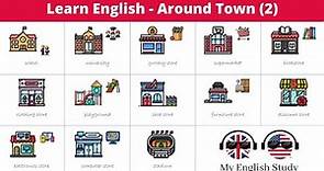 Learn English Vocabulary #18 | Around Town and City (2)