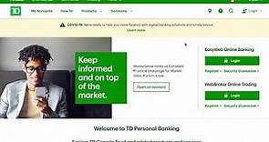 Pay Bills Online Easily Using TD Banks Website