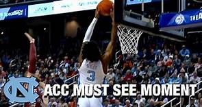 UNC's Dontrez Styles Gets In The Game And Makes His Presence Felt | ACC Must See Moment